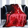 Blankets Love Heart Throw Blanket Red Heart Romantic Theme Blanket for Couch Sofa Bed Blanket Warm Lightweight Super Soft King Size R230824