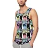 Men's Tank Tops Goonies Skull Top Man Retro Movie Print Beach Printed Workout Trendy Oversized Sleeveless Vests