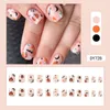 False Nails French Manicure Halloween Cartoon Fake Nials Black Spiders Interesspable Press