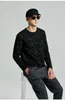 Camisetas masculinas y1803 Cartas de outono Full -Prinsed Street Hip -Hop Long -Sleeved T -shirt Men