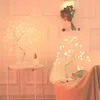 Luci notturne a led mini albero di Natale lampada ghirlanda fata a corda leggera camera da letto per bambini decorazione interno