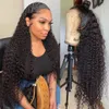 Curly Human Hair Wigs for Women 13x4 Transparent Lace Frontal Wig Pre Plucked Remy 4x4 Closure Wig Can Be Colored