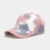 Casquettes de baseball Mode Casquette de baseball Hommes Femmes Réglable Tendance Snapback Chapeau Tie-Dye Hip Hop Extérieur Unisexe Os Gorras