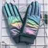 5本の指の手袋ファッショングレースグレースグローブミトン冬のヴィンテージドライビングサイクリング暖かいタッチスクリーン光沢のあるウインドプルーフG088 230824