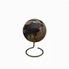 Figurines décoratives Aqumotic Cork Map Globe Bark Message Board 3d Travel Ball Wine Coole Good Earth avec graphique aiguille Bulletin