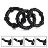 Cockrings 3 PcsSet Cock Penis Ring Bead Male Delay Ejaculation Lasting Silicone Erection Sex Toys For Men Adults 230824