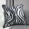 Pillow Sofa White S Living Room Stripes Antiwrinkle Office Chair Zebra Personalized Cojines Home Decorations Minimalist