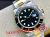 EW Sub 41 мм 126610 A3235 Автоматические мужские часы Black Dial Green Ceramics Bezel 904L браслет из нержавеющей стали Super Edition Gents смотрит ту же серийную карту с коробкой