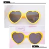 Sunglasses Kids Ins Girls Love Heart Sunglass Goggles Children Uvb400 Protective Eyewear Baby Fashion Boys Cute Cool Cycling Glasses D Dhmiv