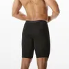 Underpants 3pcs Set Long Bein Boxer Shorts Mesh Men Panties Atmungsfreie männliche Unterwäsche für sexy Homme Boxershorts Box 230823