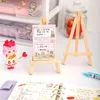 Piastre decorative per bambini tavolo da tavolo in legno multifunzione shelf display di pittura cavalletto