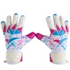 Guantes deportivos Guantes de portero de fútbol de entrenamiento de competición unisex con soporte para muñeca Guantes de portero de fútbol de látex gruesos para hombres, mujeres y niños 230823