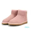 Botas de desenhista Austrália Mulheres Botas de Inverno Menina Clássico Bota de Neve Pelúcia Tornozelo Curto Arco Mini Preto Castanha Rosa Bowtie Womens Sapatos Tamanho