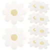 Disposable Dinnerware 20 Pcs Flower Plate Dinner Tablewares Holiday Paper Serving Trays Dessert Party Bride Cake Decoration