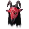 Party Masks Horror Halloween maska ​​demon antylopa lateksowa maska ​​anonimowa maska ​​cosplay rekwizyty Halloween Party Masquerade Supplies 230823