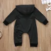 ROMPERS 024M Baby Jungen Kleidung Infant warm warm Langarm Reißverschluss Strampler geborener Jumpsuit Kid Hooded Girl Pullover Outfit 230823