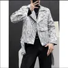 Herenjacks G08360 Fashion Coats 2023 Runway Luxury European Design Party Style kleding