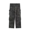 Women's Jeans American Style Retro Street Camouflage Overalls Women Y2K Harajuku Fashion Cargo Pants Couple Casual Loose High Waist Pants 230823