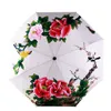 Paraplyer Creative Flower Fold Paraply Rain Sun UV Windproof Sunscreen Sunny Parapluie Upf 50 Tela Sombrilla Parasol Paraguas