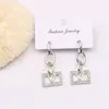 Plattiert 925 Silber Luxusmarken Designer Briefe Stud Geometrische berühmte Frauen rund Kristall -Strass -Ohrring Hochzeit Perty Jewerlry Rundschreiben Diamond Ruby 8166