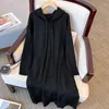 Casual Dresses Plus Size 5XL 150kg Women Knitted Maxi Dress Autumn Elegant Ribbed Long Sleeve Bodycon Ladies Streetwear