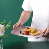 Piatti comodi presa pratica tazza di tè vassoio di frutta eco-friendly cucina minimalista forniture