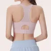 Lu Yoga Bra Sports Roupa Definição Tanque de Fitness Tops Mulheres Mulheres Alta Funcional Elasticidade de Fivela de Três Fuzle