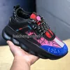 2023 Mode Freizeitschuhe Italien Top 1 Qualität Chain Reaction Wild Jewels Chain Link Trainer Sneakers Cherry Bluette Größe EUR 36-46 B4