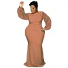 Plus Size Dresses Party Sequins XL-5XL Autumn Long Sleeve Zipper Full Length Dress Evening Club Luxury Vestidos