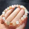 Bangle Natural Color Hair Quartz Bracelet Handmade Crystal Jewelry Stretch Children Birthday Gift 1pcs 7.2mm