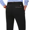 2022 Takım Pantolon Moda Zarif Erkek Elbise Pantolon Düz Renk Düz Uzun Pantolon Erkekler İnce Uygun Resmi Pantolon Blacklf20230824.