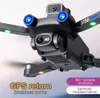 Drone de GPS com câmera dupla HD Dual HD Posicionamento de fluxo de evasão de câmera HD WiFi FPV sem escova RC Dron Toy