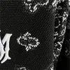 Мужские толстовки толстовок Черный вязаный винтажный принт Пейсли Большой А. Уважаемый пуловер. Вышитая толстовка с вышившей