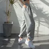 Calça feminina 2023 streetwear calça de moletom de baixa ascensão Cargo reto Cargo Mulheres algodão de cintura alta básica para