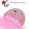 Secadores de uñas SUNX12 MAX 280W Lámpara de uñas Secador de uñas rosa para manicura 66 LED Luz UV Curado rápido Lámparas de uñas Autosense con base 230824