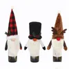 Souvenirs Fournitures de fête de Noël Chapeaux mignons Chapeau d'élan Sans visage Vieil homme Bouteille de vin Er Cadeaux de Noël Table Décor à la maison 6 2Mg D3 Drop Deliv Dhegy