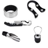 Wine Glasses 5PCS Opener Kit Set including Tool Stainless Steel Pourer Ring Decanter Bottle Cutter 230824