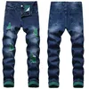 Men's Jeans Mens Casual Street Motorcycle Denim Ripped Men Blue Black For Fashion Style298h