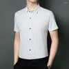 Polos d'été à manches courtes pour hommes, T-shirt ample en coton avec motif imprimé, séchage rapide, décontracté, à la mode, coréen