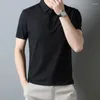 Herr t-skjortor polo skjorta för män kläder 2023 sommar casual mens korta ärm t-shirts mode randig topp ropa hombre