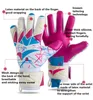 Guantes deportivos Guantes de portero de fútbol de entrenamiento de competición unisex con soporte para muñeca Guantes de portero de fútbol de látex gruesos para hombres, mujeres y niños 230823