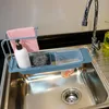 Kitchen Storage Sink Drainer Strainer Holder Rack Adjustable Drain Basket For Home Bathroom Over Sponge