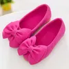 Flat shoes Candy Color Children Shoes Girls Princess Shoes Fashion Girls Slip on Shoes With Bow 1-12 years old kids shoes MCH011 L0824