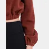 Sudaderas con capucha para mujer, Sudadera con capucha borrosa de invierno, ropa de calle de manga larga con cremallera, Pulovers recortados, ropa estética, Sudaderas