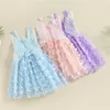 Mädchen Kleider Sommer Neue Baby Mädchen Kleid Nette Schmetterlingsflügel Hosenträger Kleid Mesh Ballkleid Kinder Kleid Süße Prinzessin Mädchen kleid