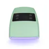 Nagelorter 96W Pro Cordless UV LED Nail Lamp White Light Manicure Battery Nail Dryer Curing Gel Polish High Power 45 st -lysdioder Laddningsbara 230824