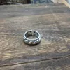 Clusterringen Vintage S925 Sterling Silver Heavy Industry Fried Dough Twists Open Ring Vrouw Thais versleten geweven geweven