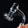 Spedizione DHL !!! L'intero corpo salda il bordo con smussatura smussata con sussidio a fumare con tappo di vetro e rubino da 6 mm da 10 mm 14 mm 18 mm 45 90 chiodi per piattaforme tamponate e bong d'acqua