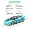 Electric CAR 전기 시뮬레이션 원격 제어 경주 용 자동차 장난감 1 18 고속 스포츠 드리프트 전기 LED 라이트 차량 모델 RC CAR 230823