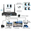 Techage 3MP PTZ Wireless CCTV System Tway Audio WiFi IPセキュリティカメラ10CH P2P NVRビデオ監視キットヒューマンオートトラックHKD230812